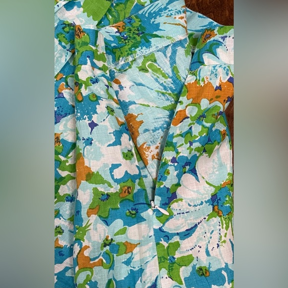 Faithfull The Brand Priscilla Gardone Floral Print 100% Linen Shorts Size 6 - Picture 9 of 12